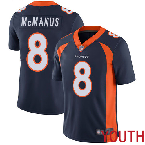 Youth Denver Broncos 8 Brandon McManus Navy Blue Alternate Vapor Untouchable Limited Player Football NFL Jersey